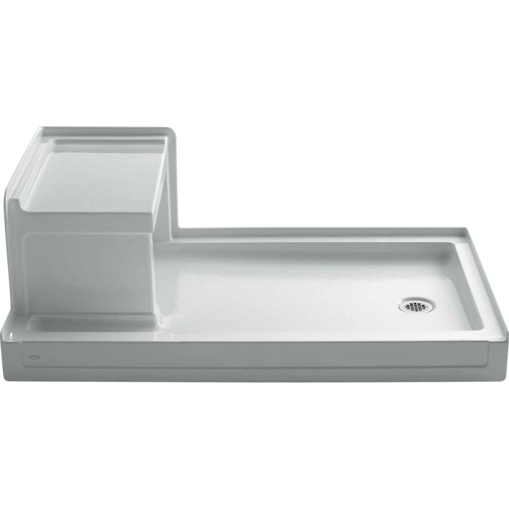 Kohler K-1978-95 Shower Receptor with Seat & Right-Hand Drain Ice